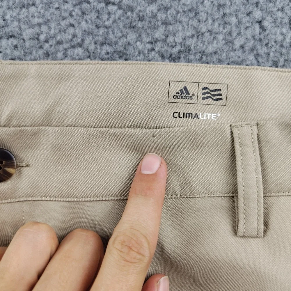 Adidas Golf Pants Mens 46x38 Climalite Stretch Khaki Preppy NWT
